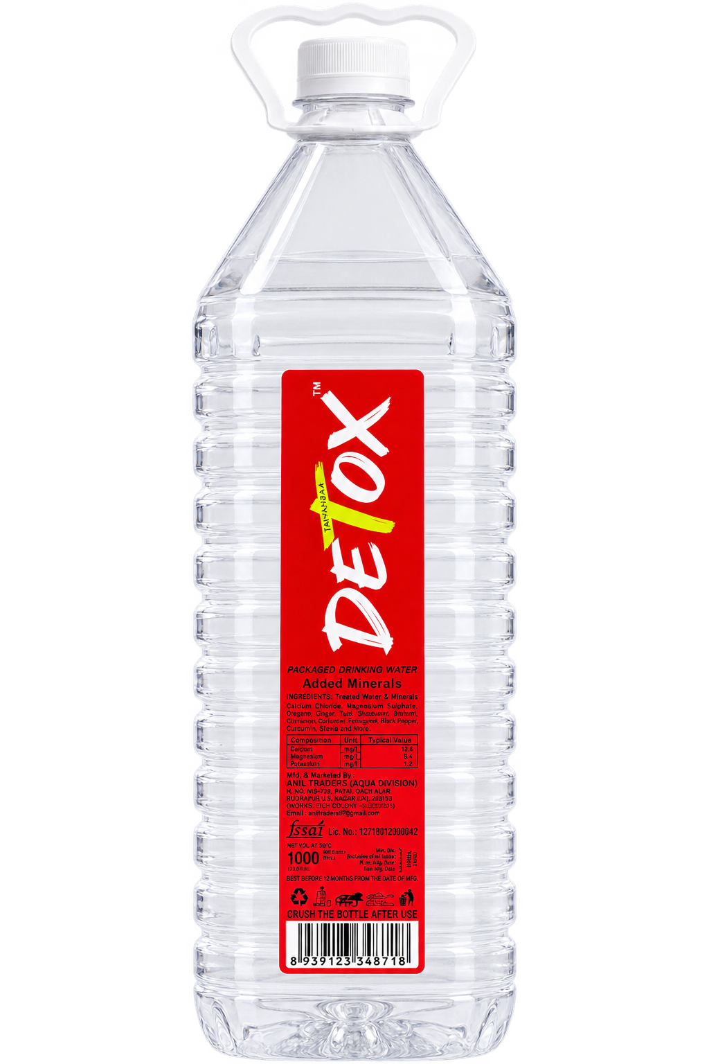 Detox 2 L bottle