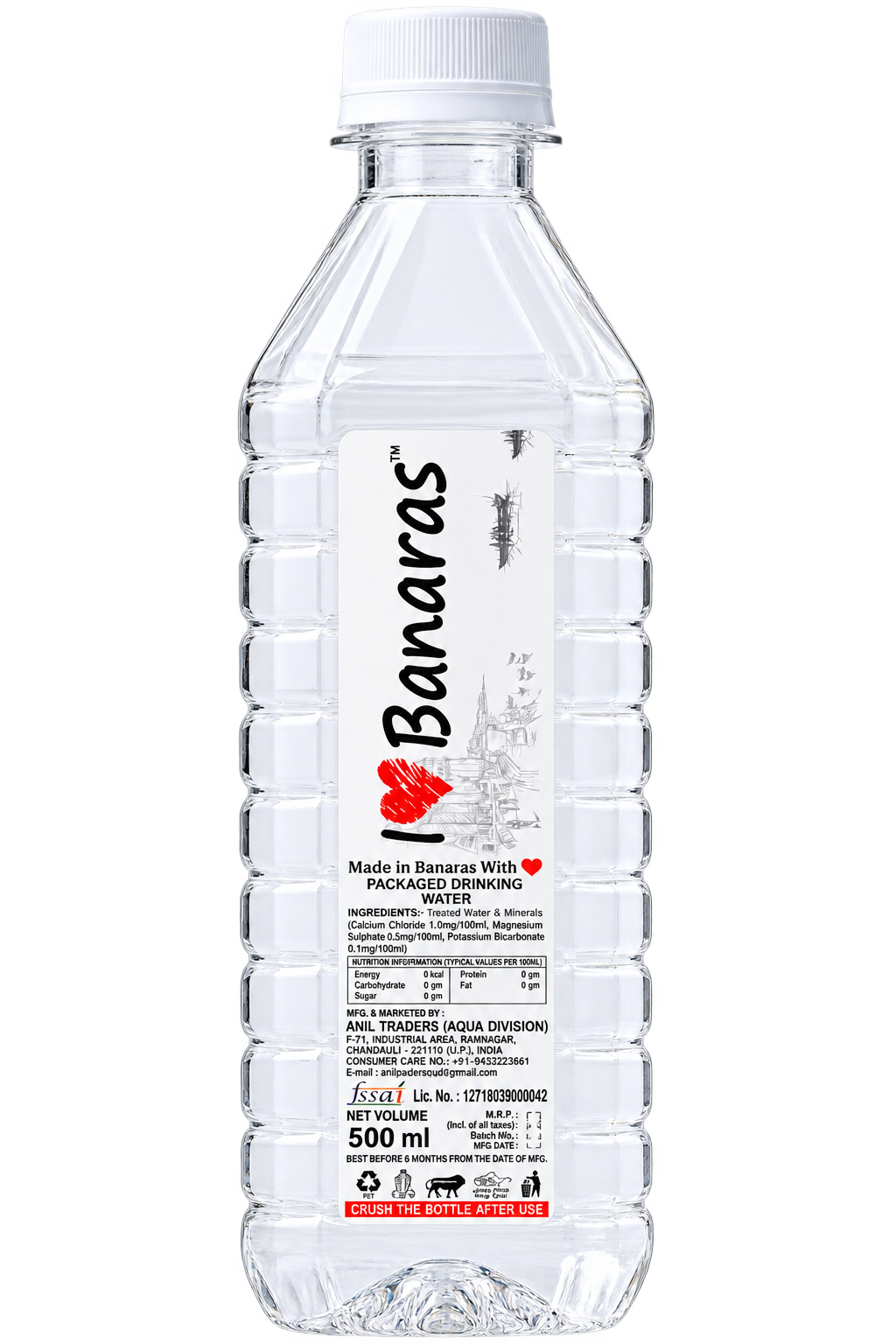 I Love Banaras 500 ml bottle